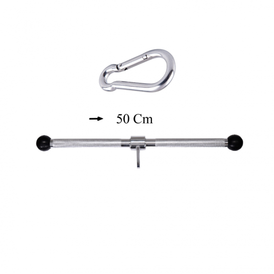 JIMX Profesyonel Lat Triceps Bar 50 cm Krom