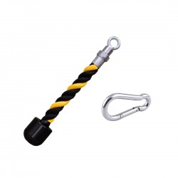 JIMX Profesyonel Tekli Triceps Halat Sarı Siyah Kanca Hediyeli