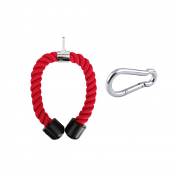 JIMX Profesyonel Triceps Halatı Kırmızı Kanca Hediyeli